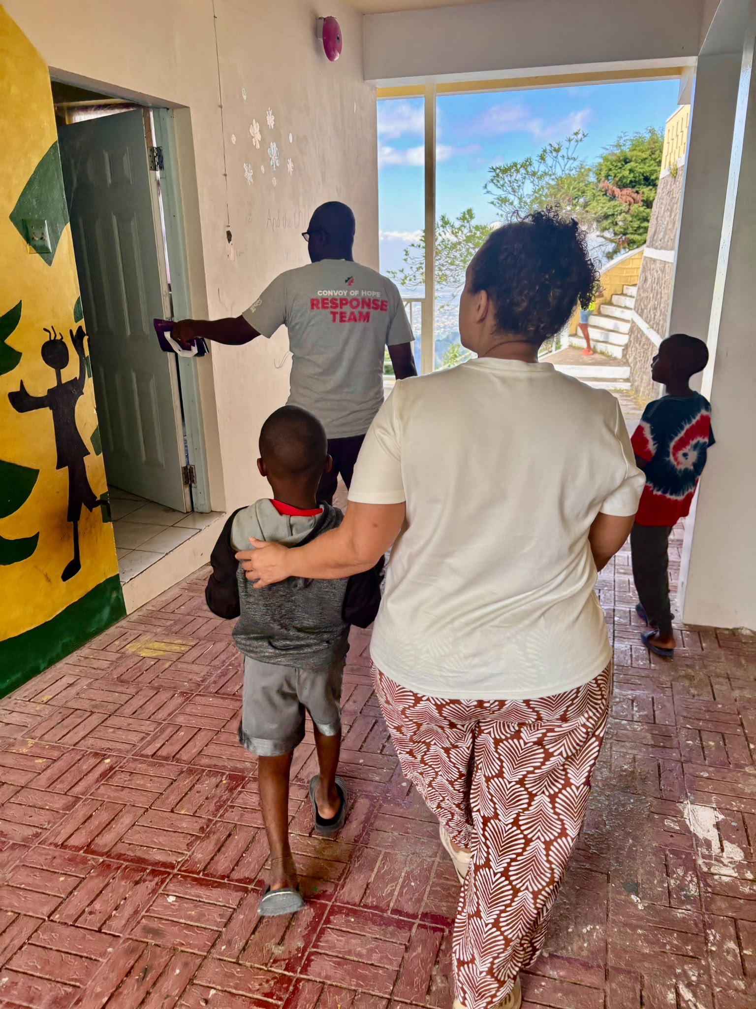 At the children's home